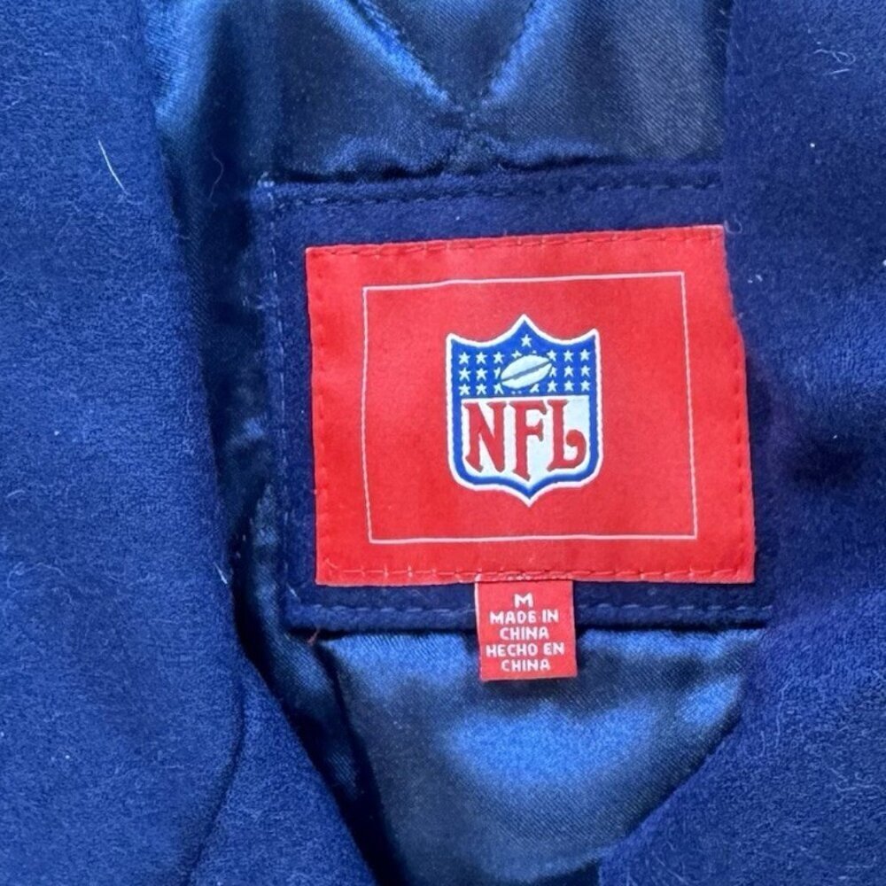 NFL Dallas Cowboys 5X Super Bowl Champions Patches Varsity Jacket Size Medium - Picture 5 of 12